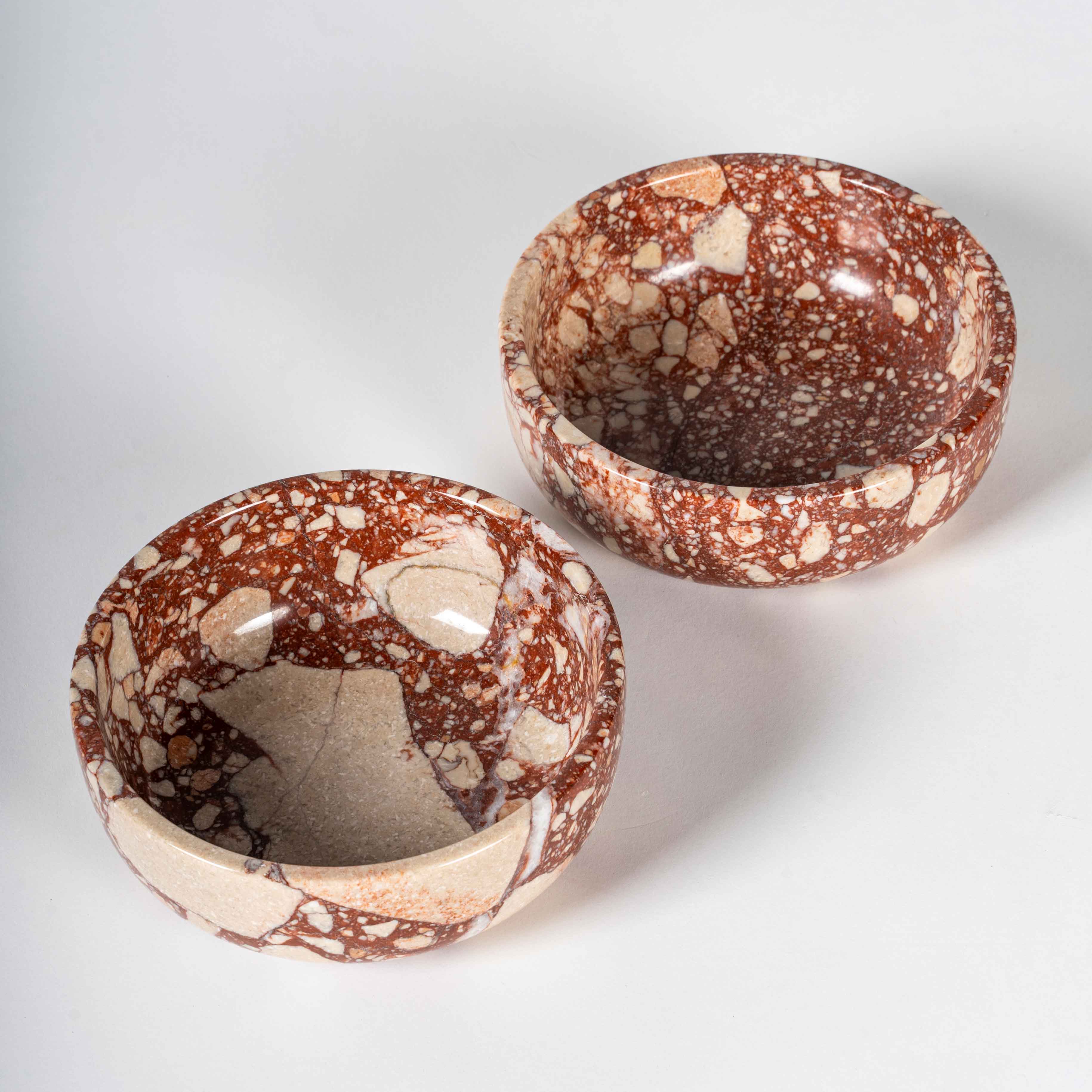 Rosso Breccia Mermer Kase Set