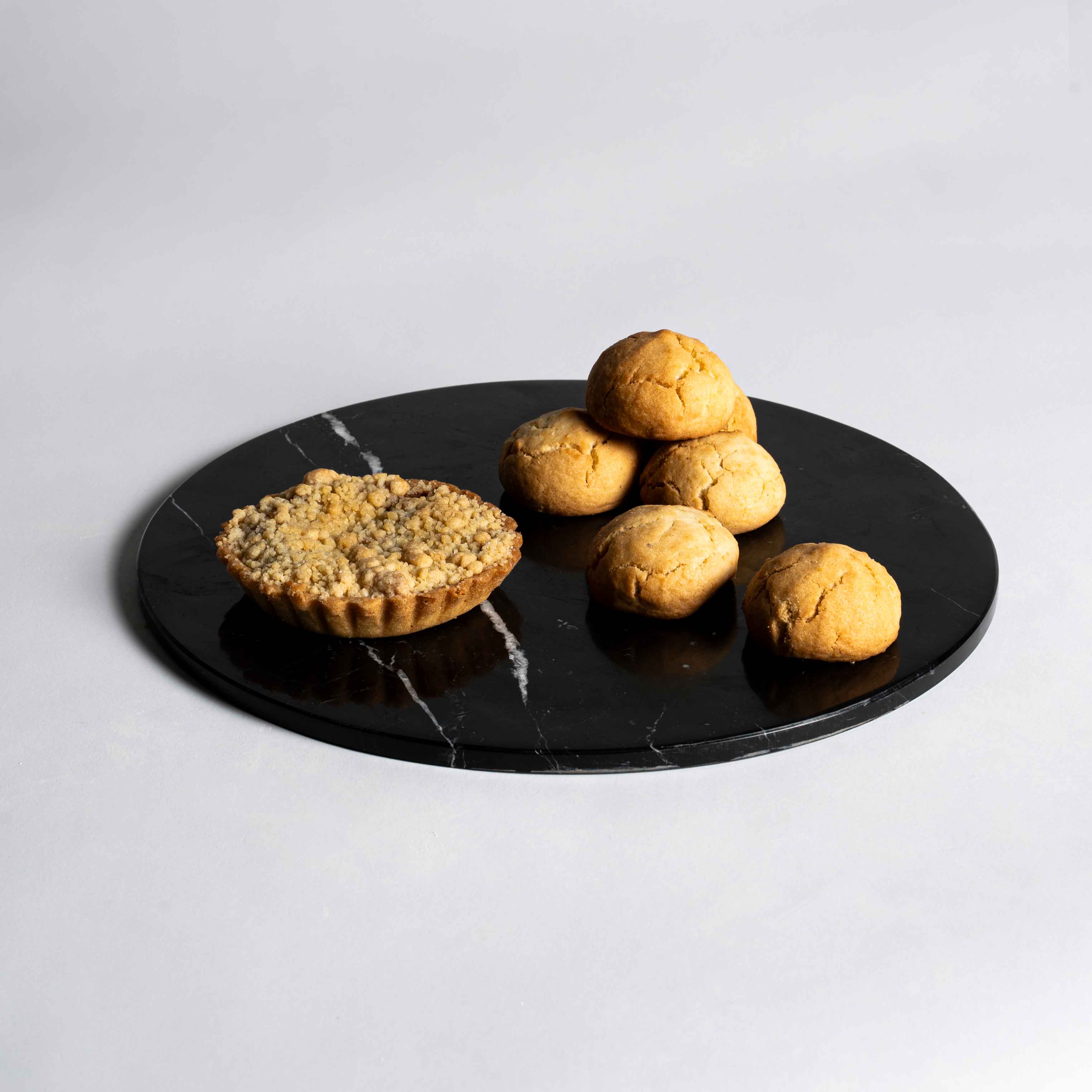 Luna - Mermer Dekoratif Sunum Tabağı