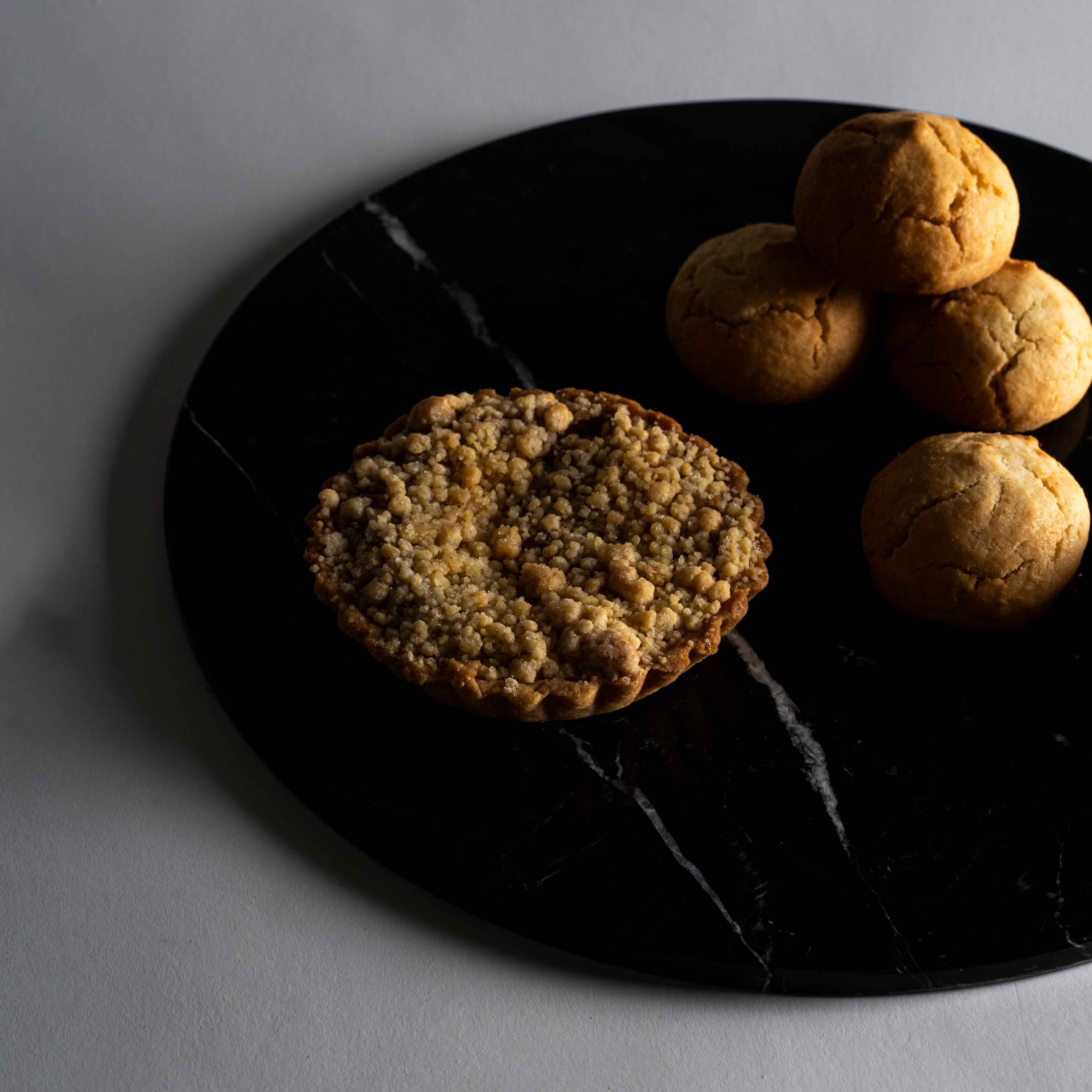 Luna - Mermer Dekoratif Sunum Tabağı