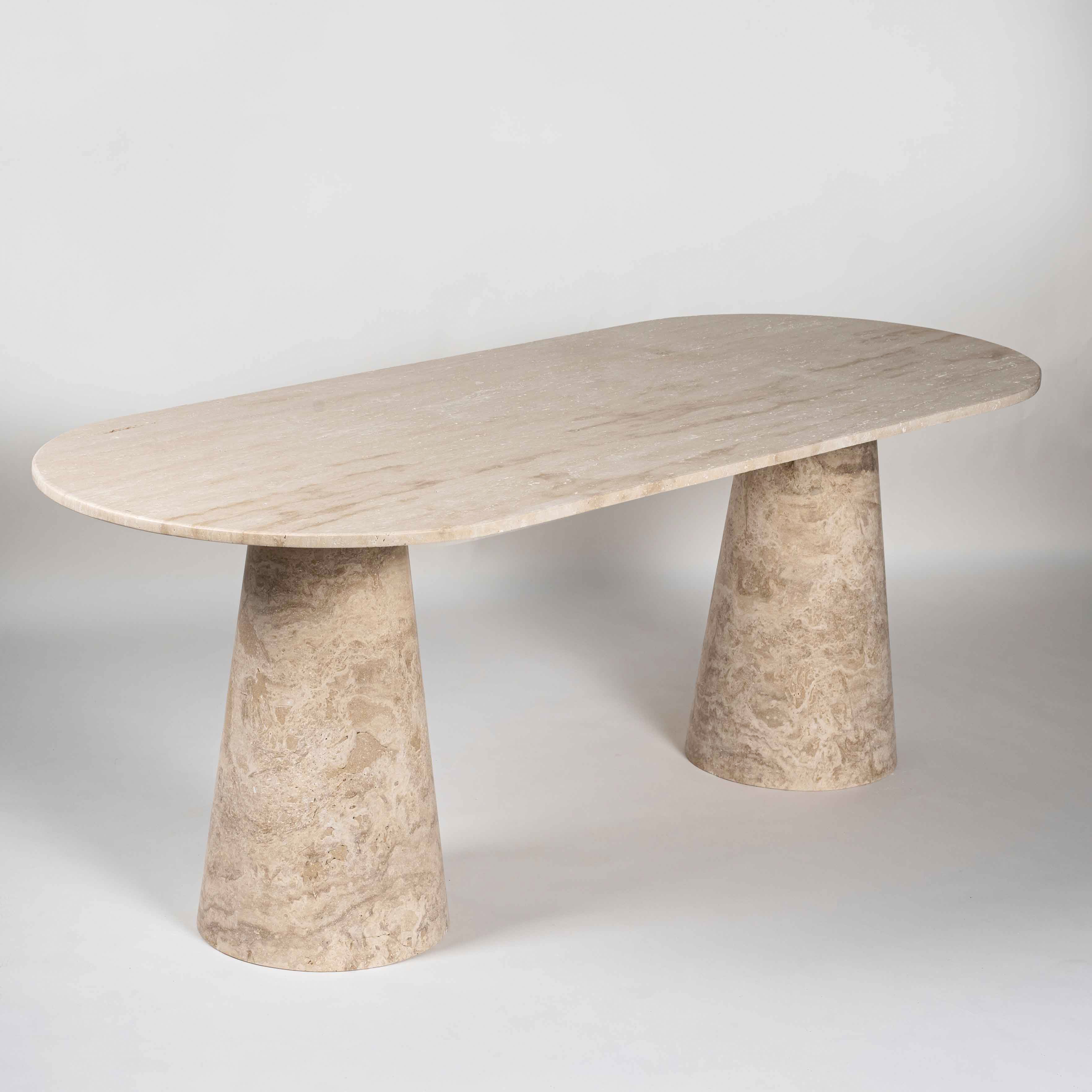 Tessera Traverten Yemek Masası