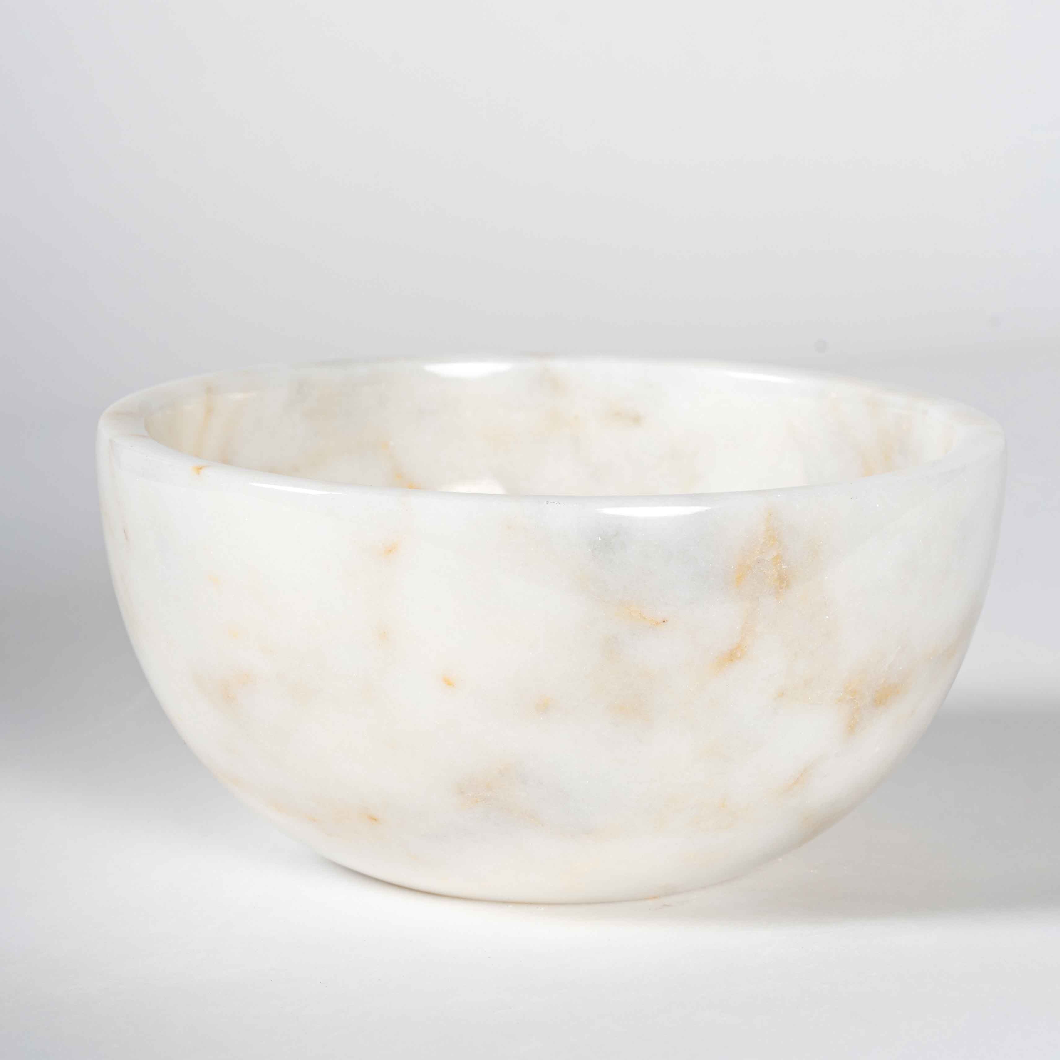 Alabastro Mermer Ayaklı Kase