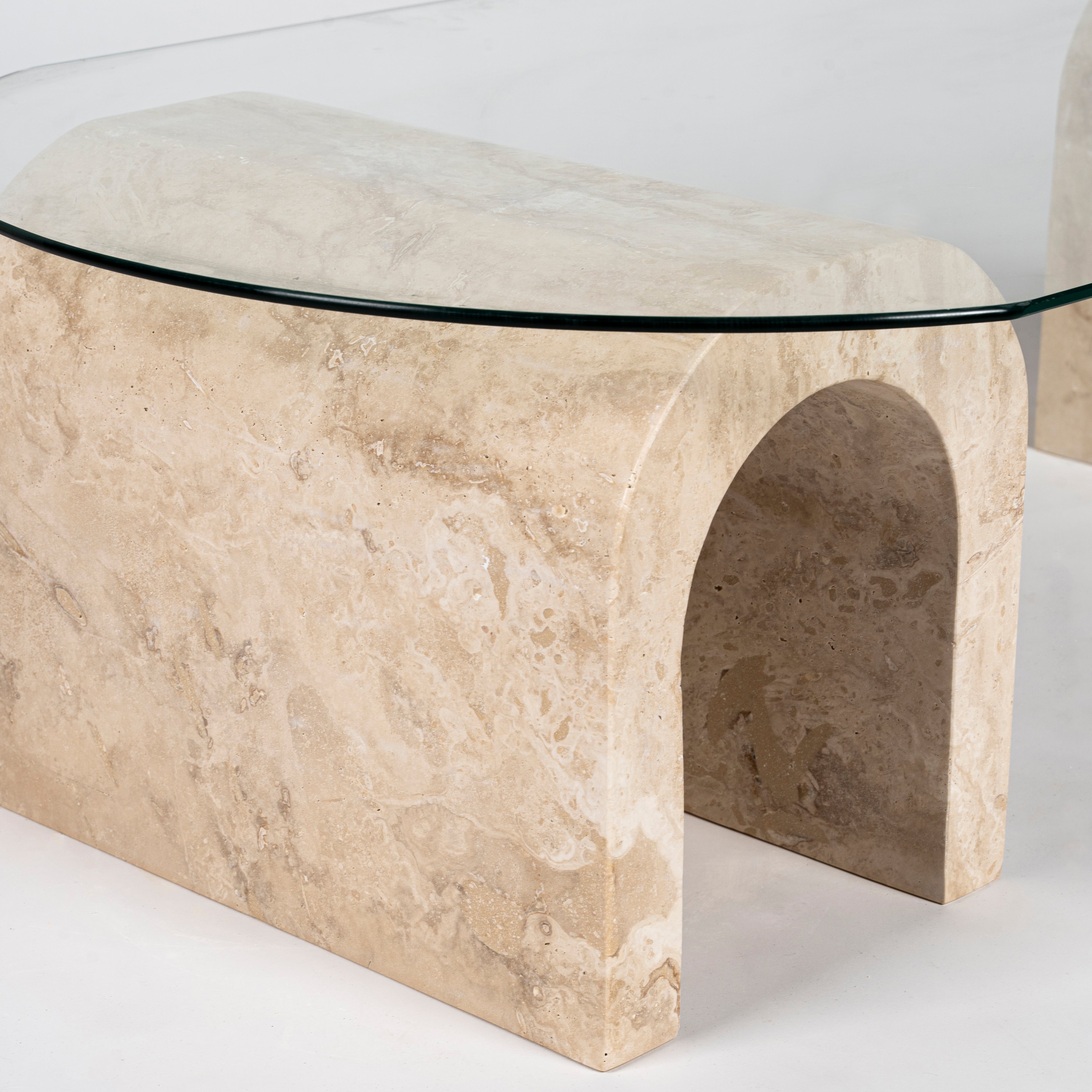 Cava - Traverten Orta Sehpa