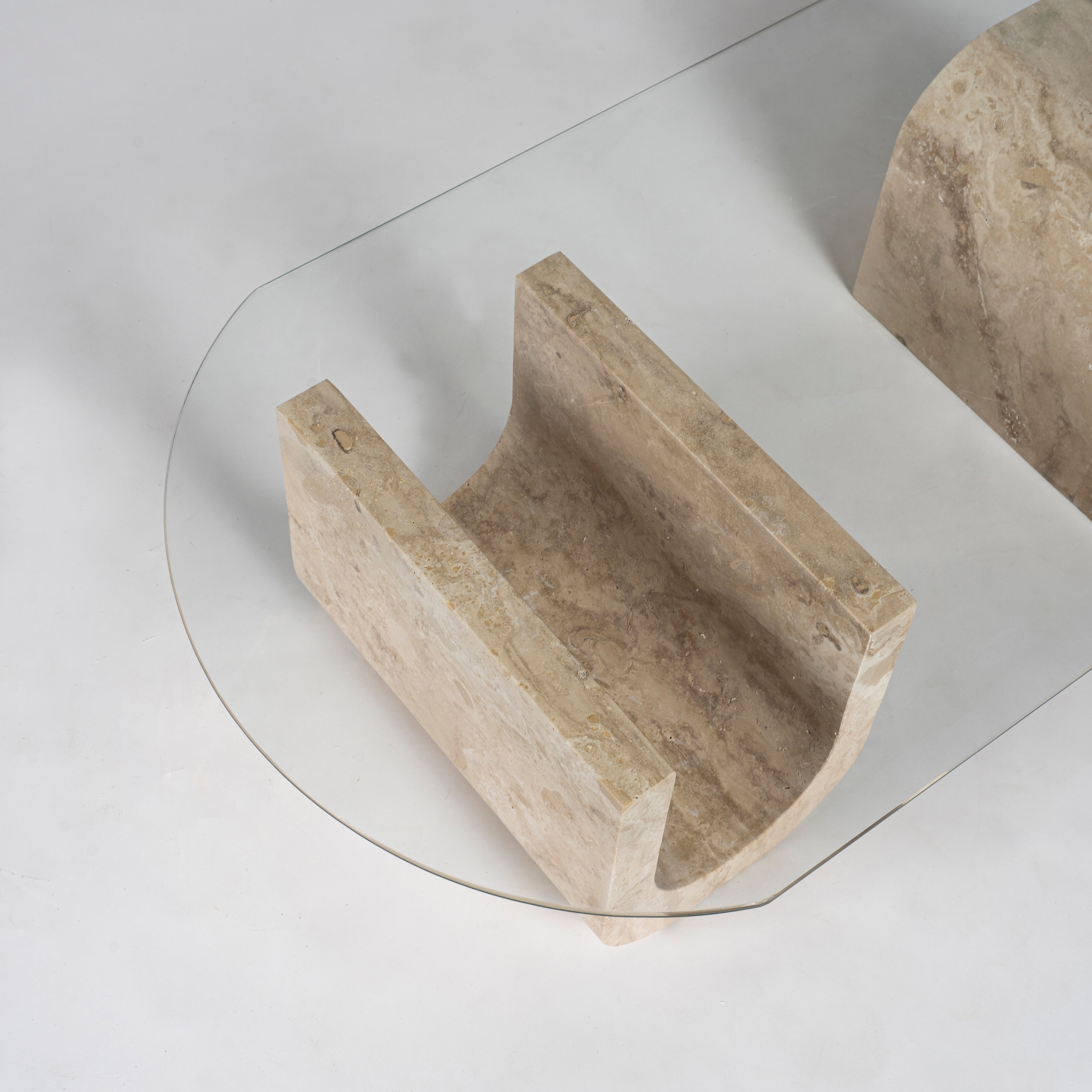 Cava - Traverten Orta Sehpa