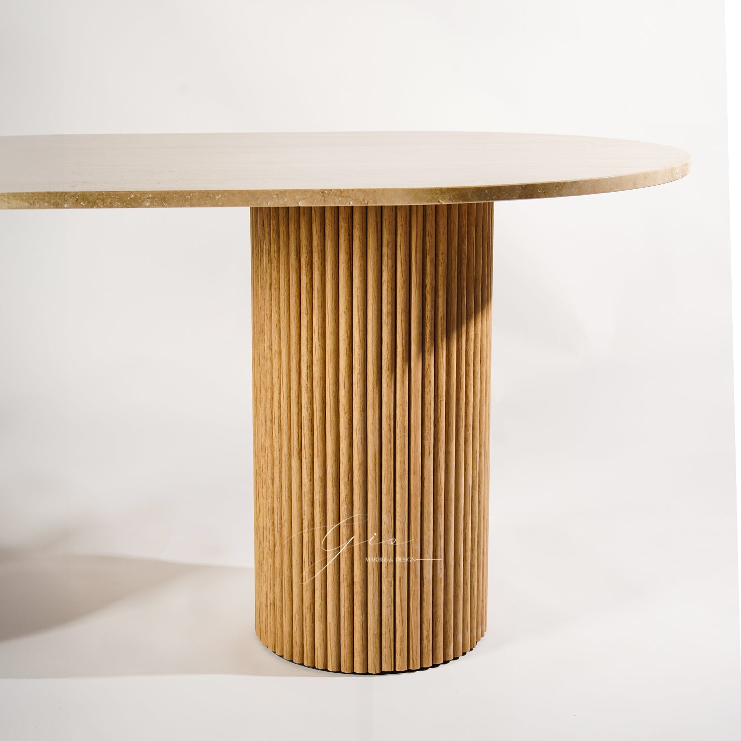 Atlas Traverten Yemek Masası