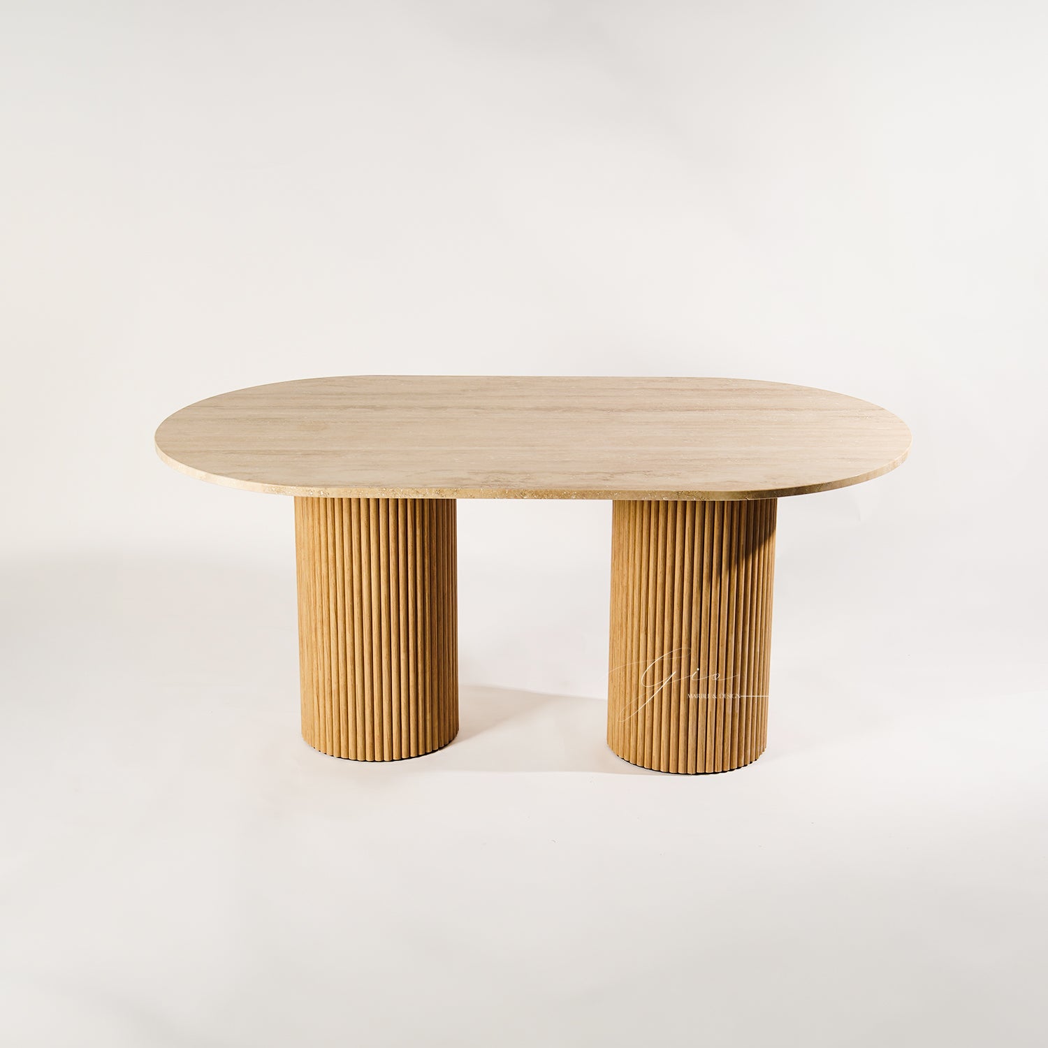 Atlas Traverten Yemek Masası