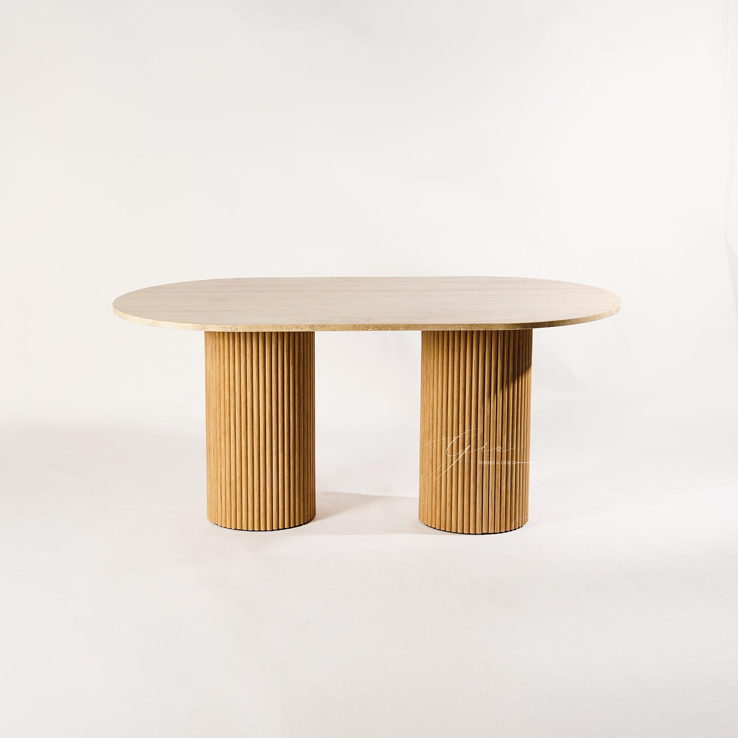 Atlas Traverten Yemek Masası