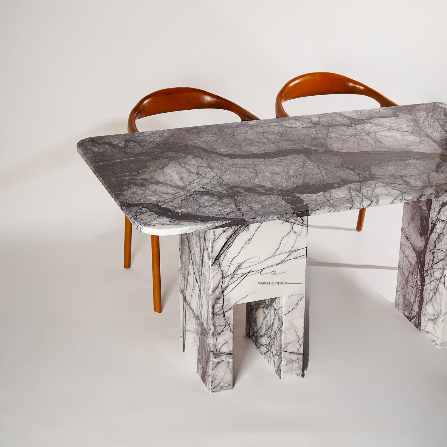 Morven Mermer Yemek Masası