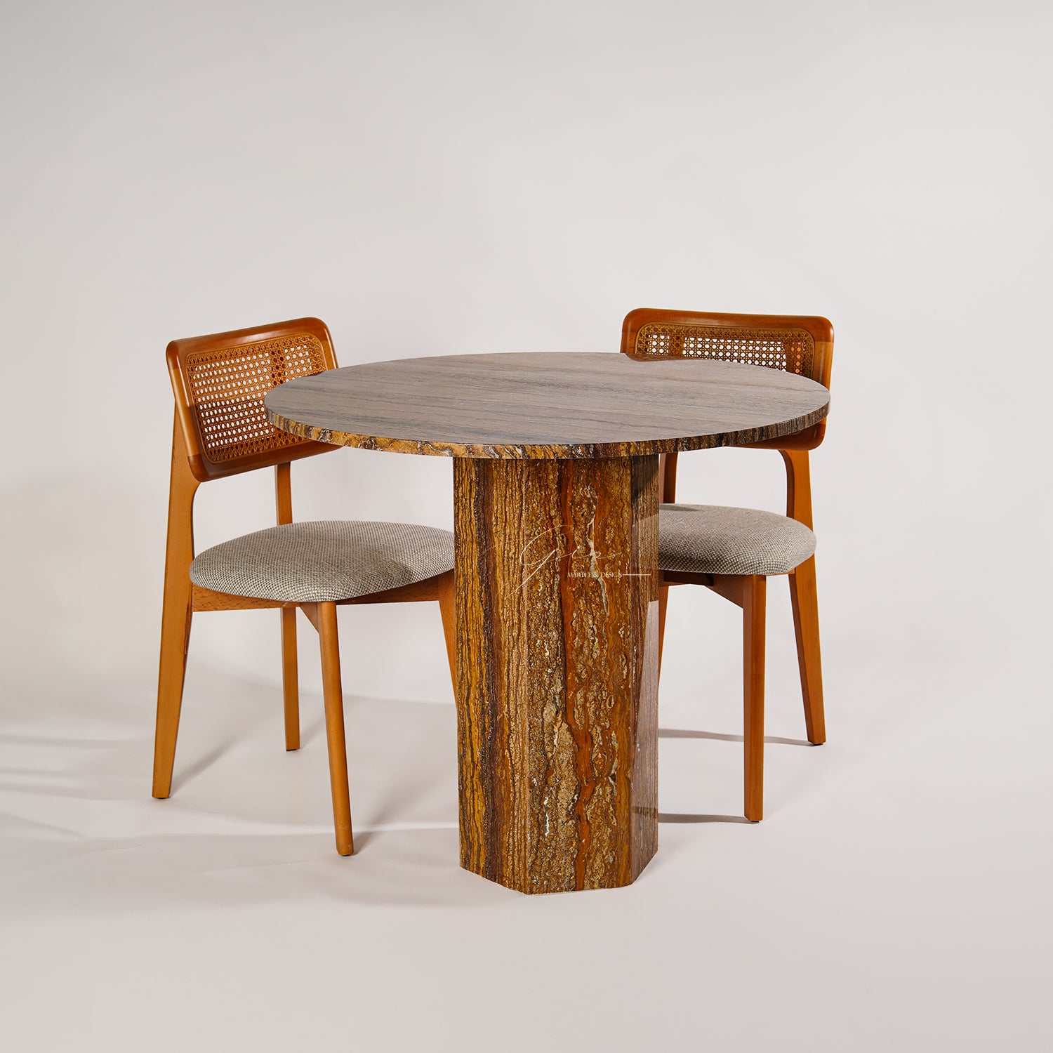 Olivan Mermer Yemek Masası