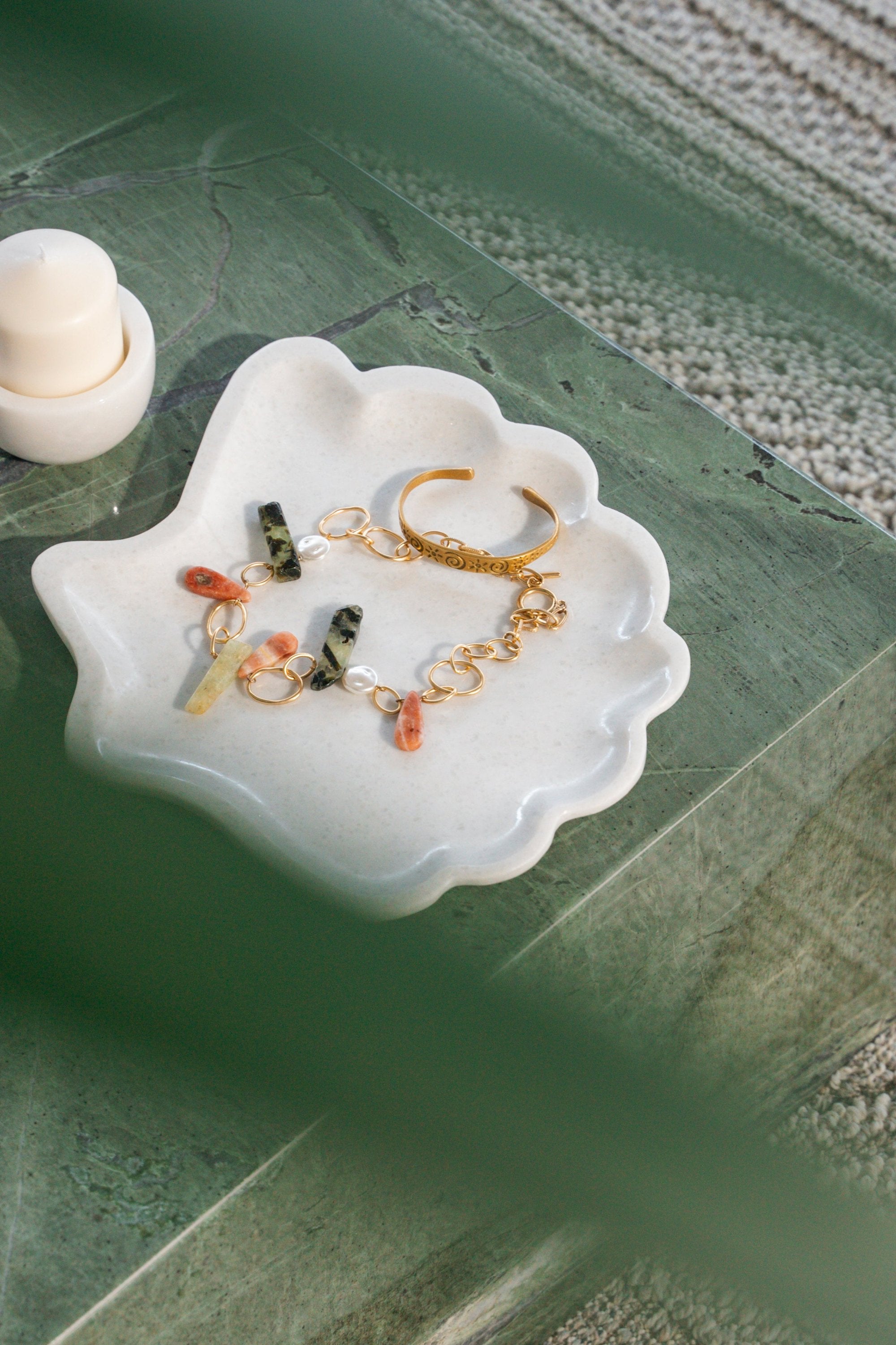 Concha -  Mermer Dekoratif Tabak