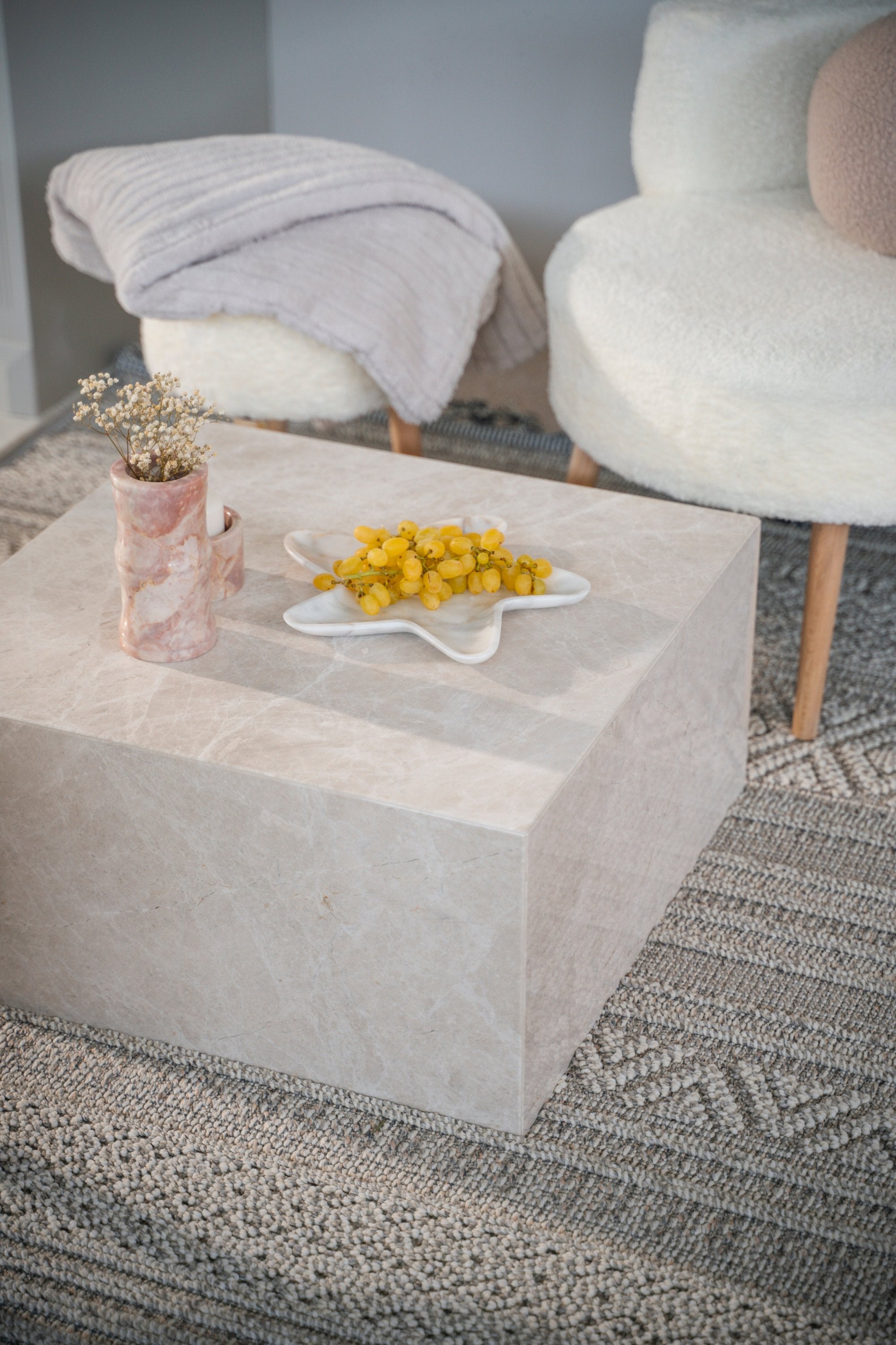 Lustra - Mermer Dekoratif Servis & Takı Tabağı