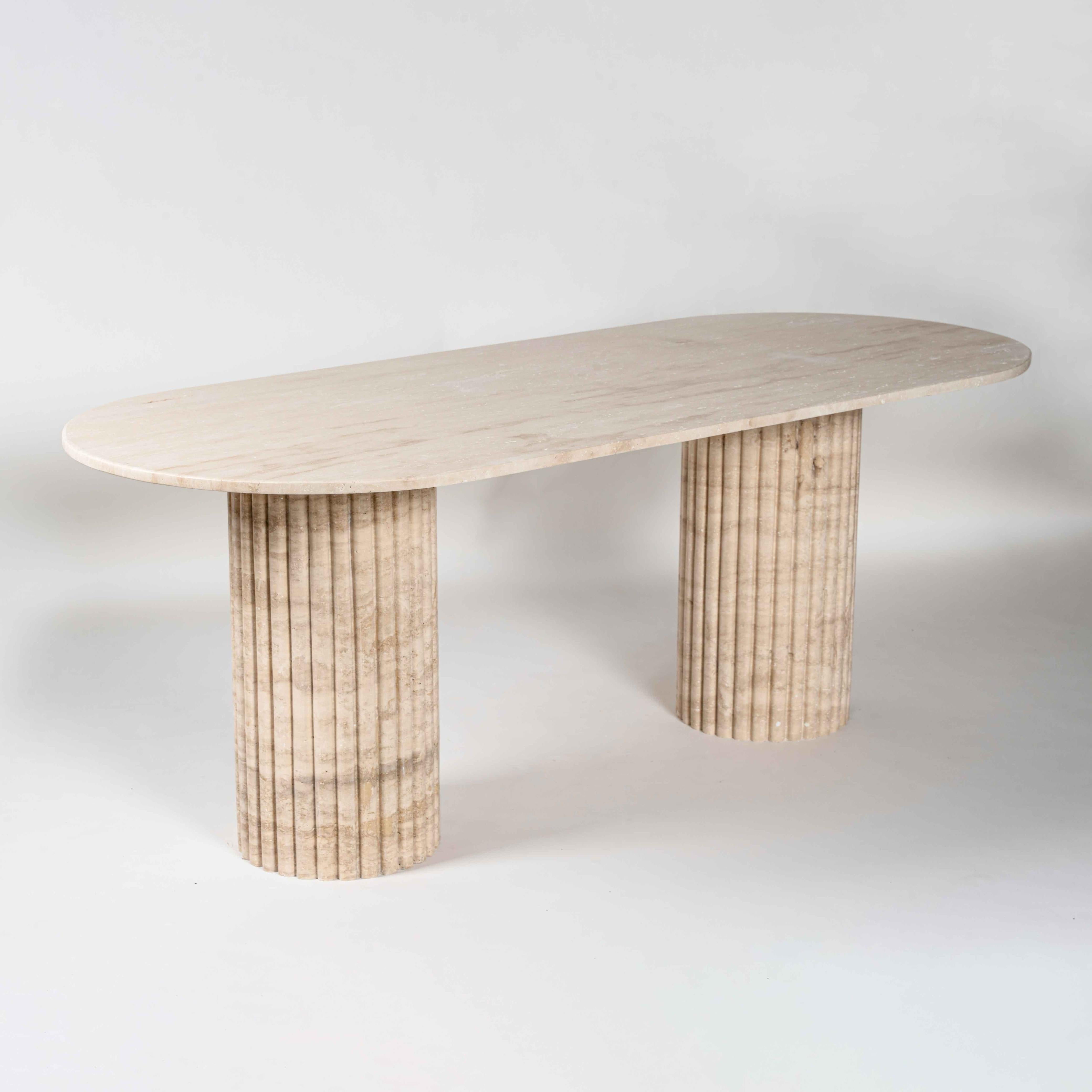 Litya Traverten Yemek Masası